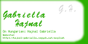 gabriella hajnal business card